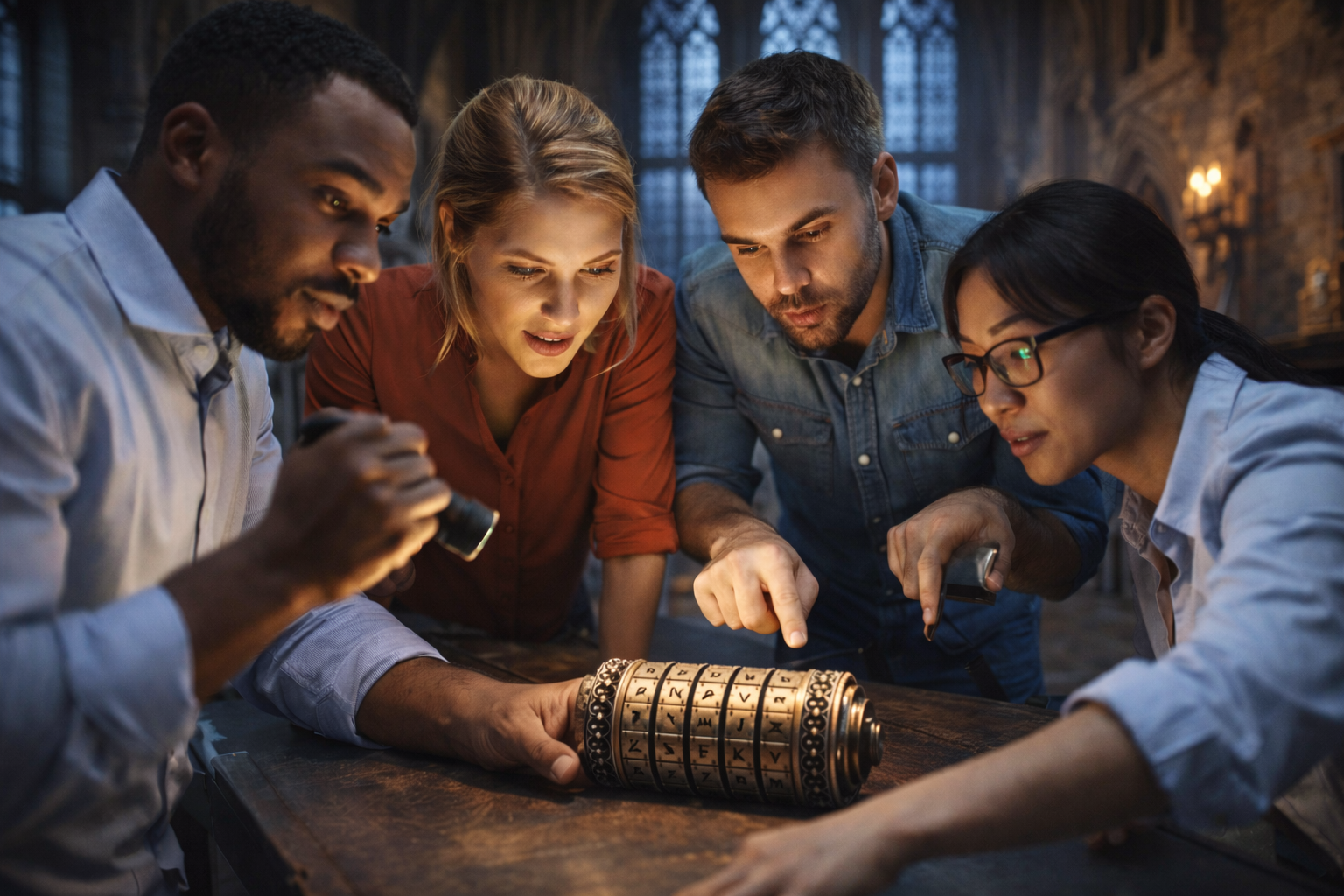 Corporate team building escape room activity in Baltimore, MD at Smart Escape